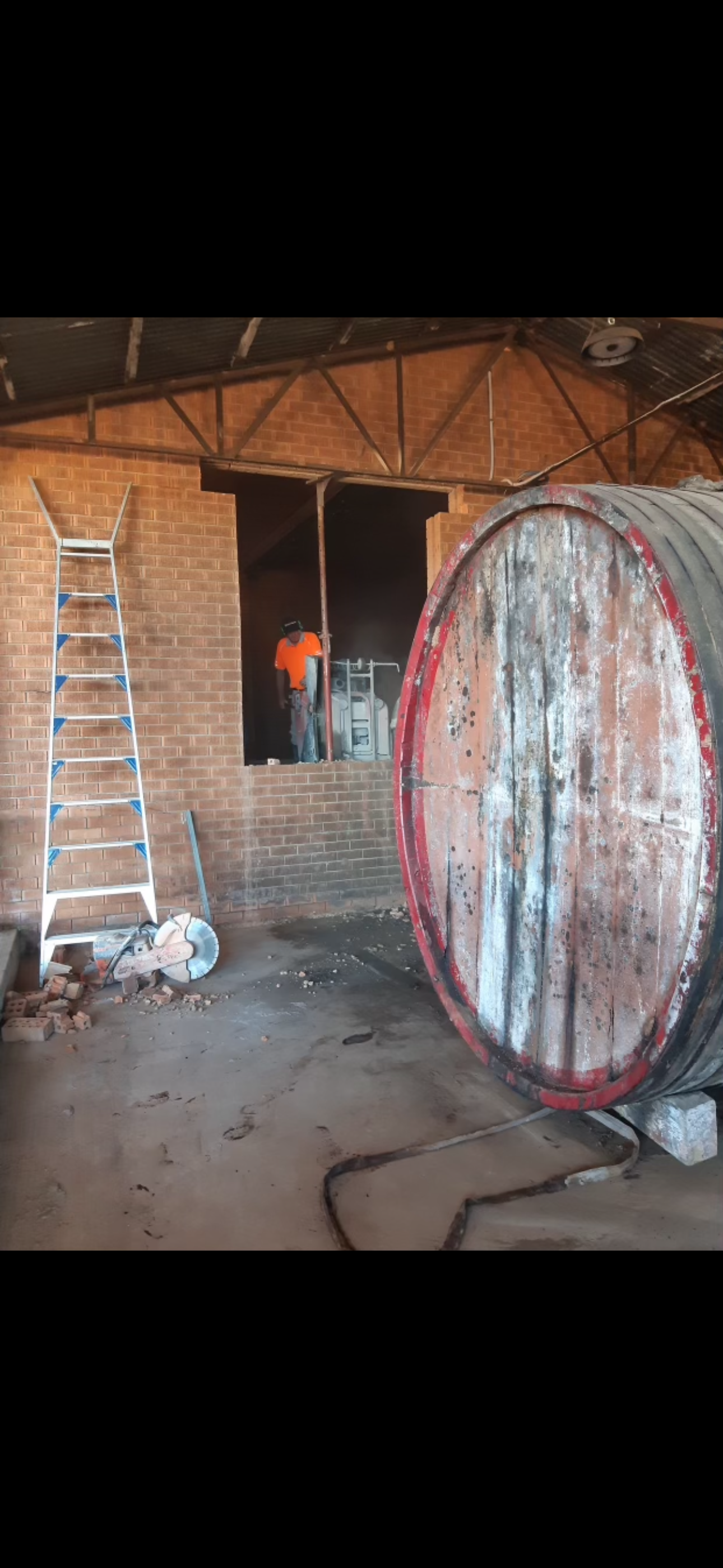 Brick wall opening South Western Sydney